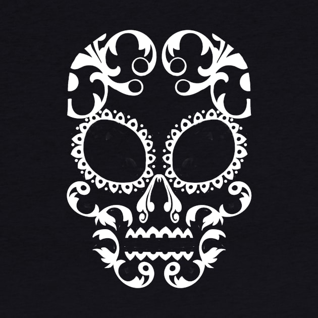 calavera - white by mattwongart